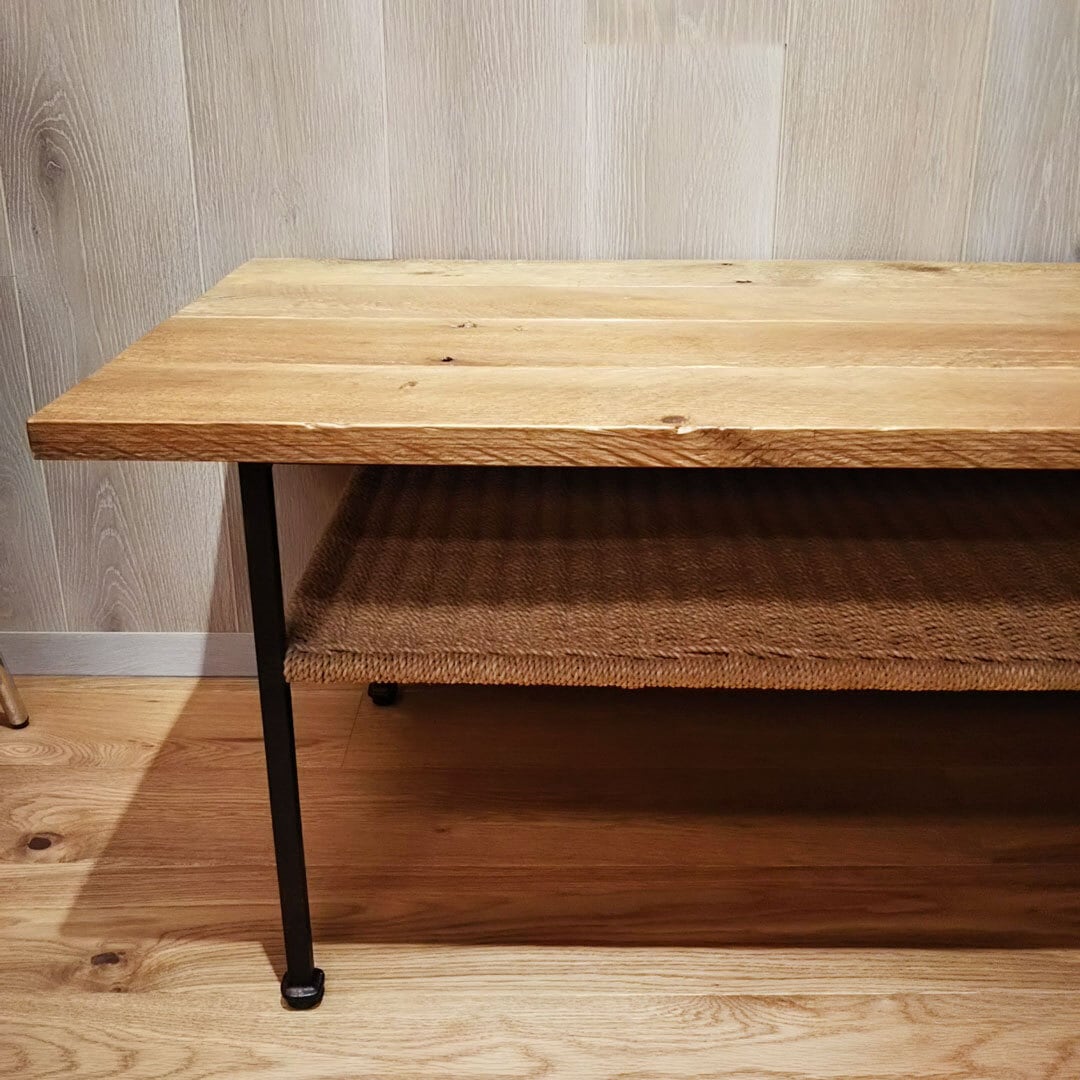 古材】アイアンレッグ ローテーブル グレイウッド | MAJI FURNITURE