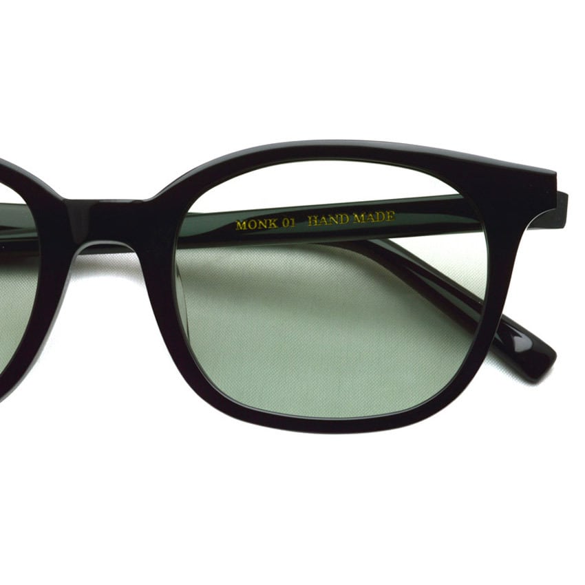 A.D.S.R. / MONK モンク 01 (c) / Shiny Black- Light Green lenses