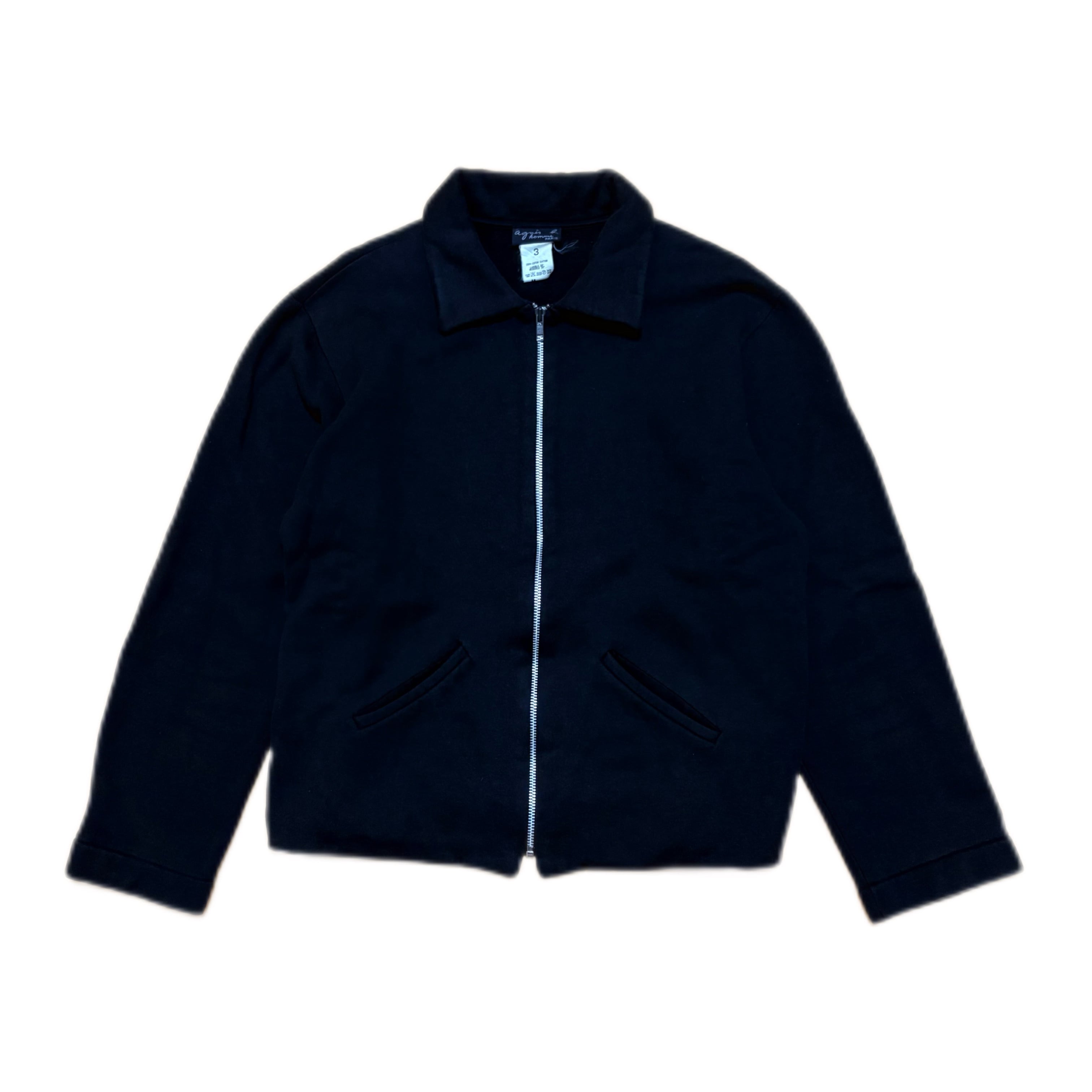agnes b. homme】90s Sweat Zip-Up Blouson スウェット生地 SIZE:3