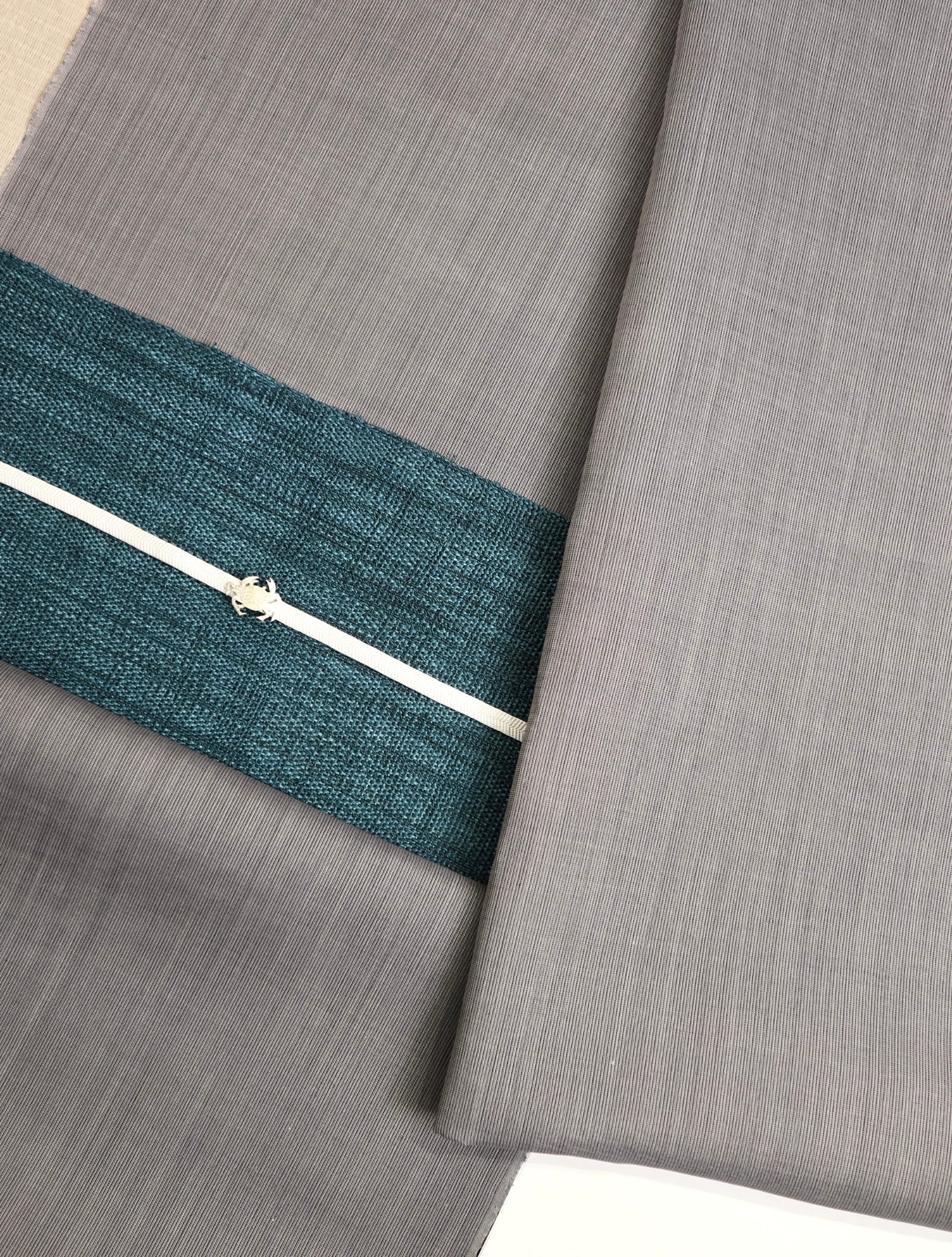 反物】能登上布 本麻手織 石川県指定無形文化財 灰 | きもののここち 透佳