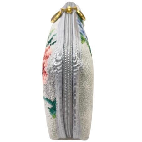 FEILER フェイラー 長財布 便利ポーチ メロウローズ グレー 新作限定品