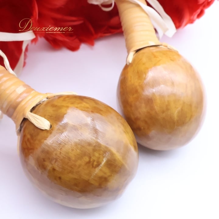 フラダンス ウリウリ マラカス 小物 小道具 楽器 赤 朱色 黄色 ダンス