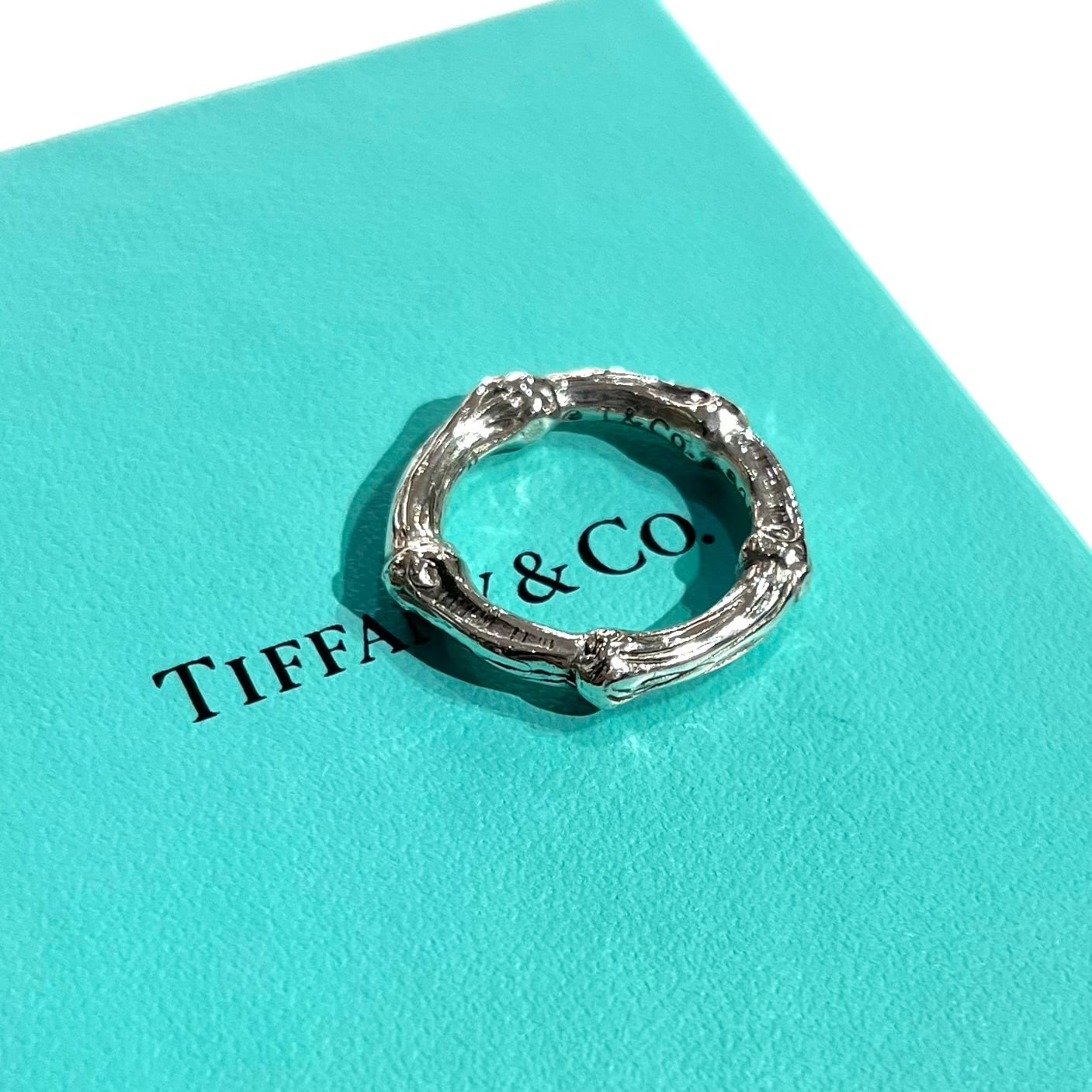 TIFFANY&CO.】1965 TIFFANY &CO バンブーリング 15-16号／シルバー925