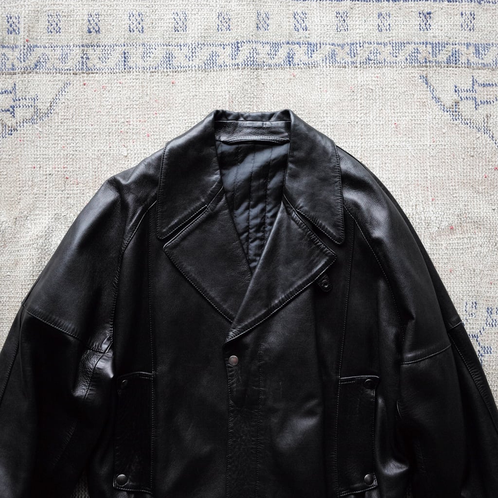 LOEWE レザーライダースジャケット シープスキン 羊革 ブルゾン