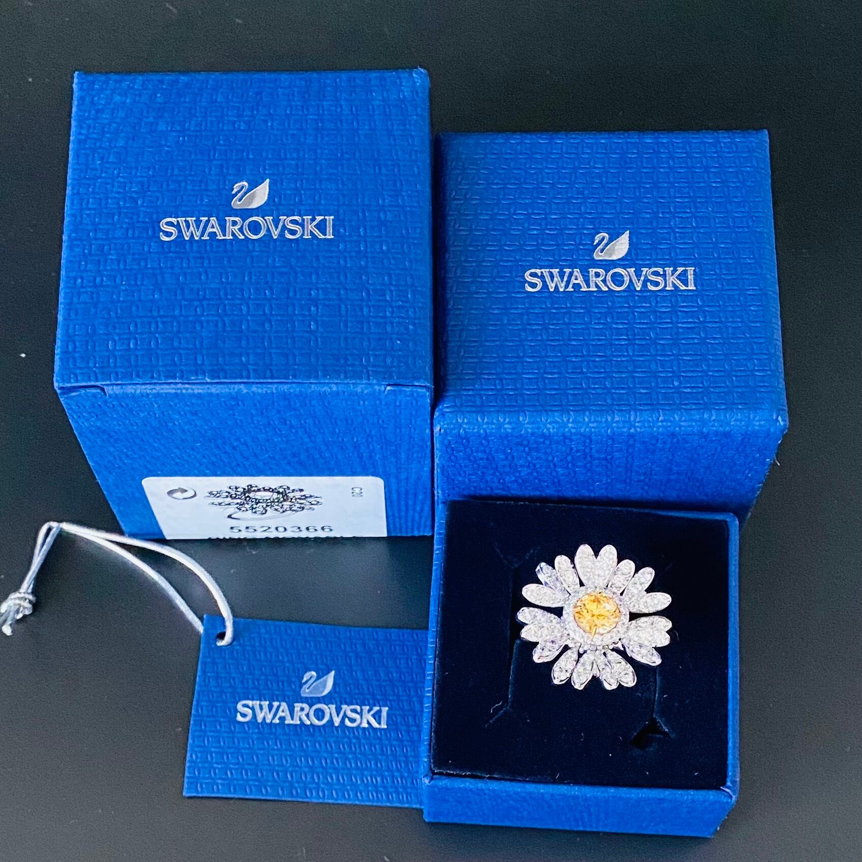 ☆新品☆スワロフスキー エターナルフラワー 指輪 エンゲージ リング