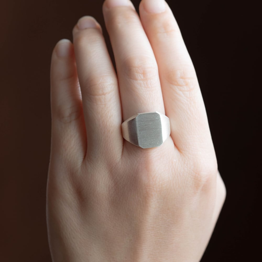 agate シルバー リング シグネットリング silver spoon 11号 agate