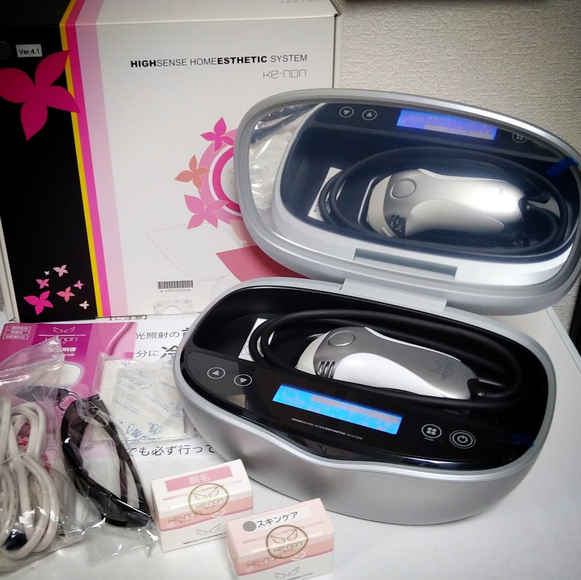 エムテック Ke-non NIPL-2080 フラッシュ式脱毛器 8.0ver 2019年製 79208☆