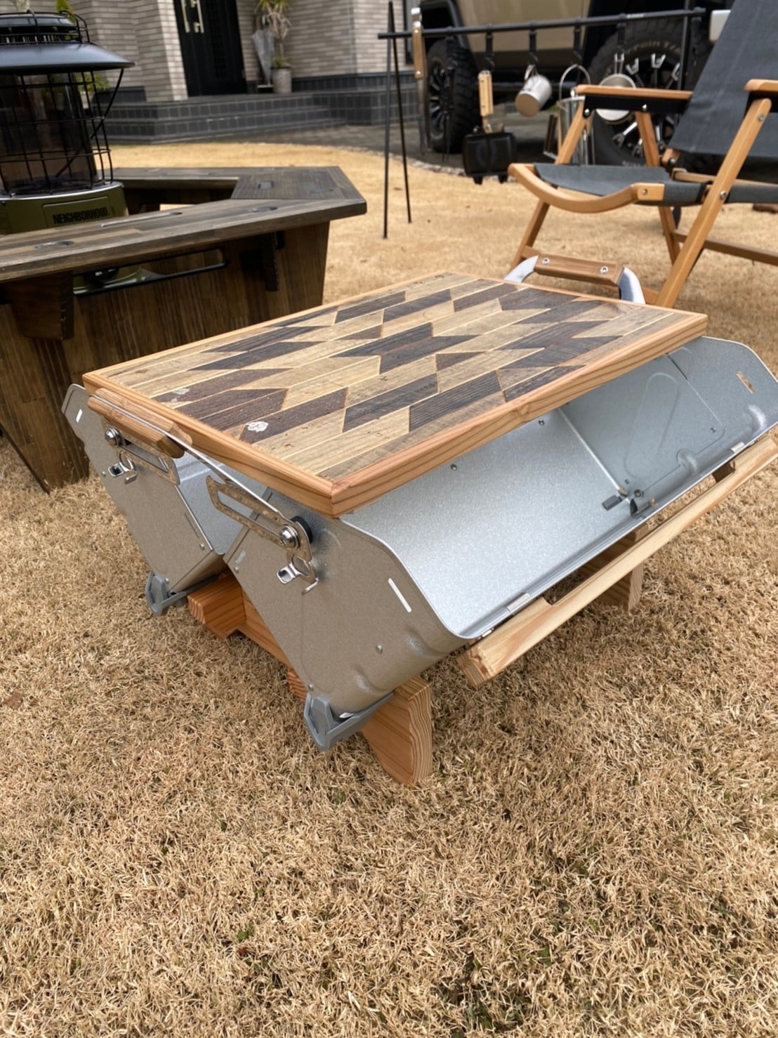 しげ シェルフコンテナ25 50 グリップ ウォールナット スノーピーク