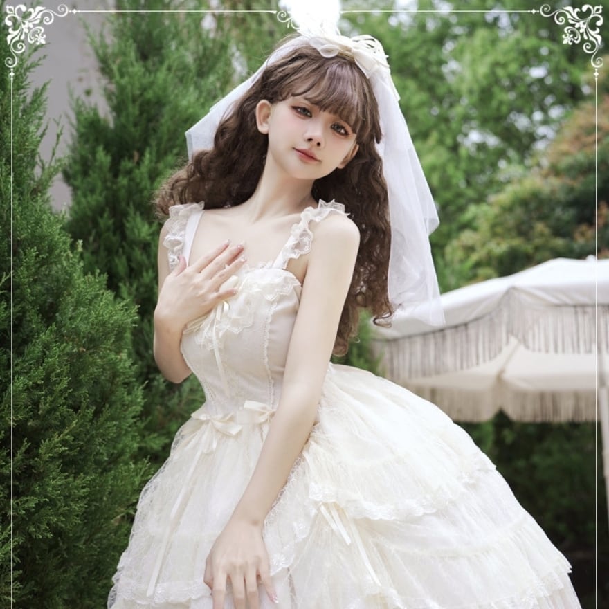 ゴスロリ通販 With U ジャンパースカート ゆめかわ ウエディング