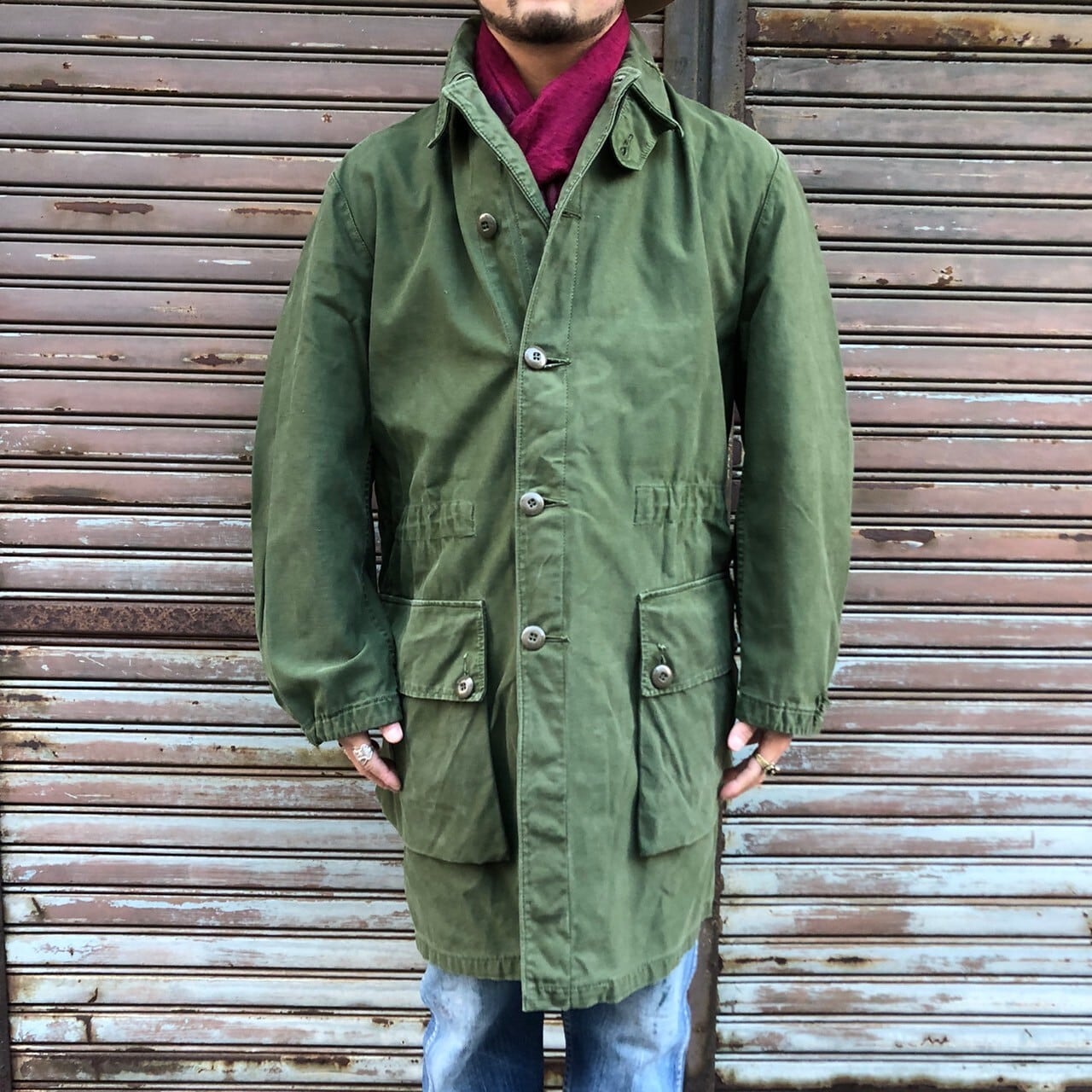 60s スウェーデン軍実物 M-59 ミリタリー フィールドコート モッズ