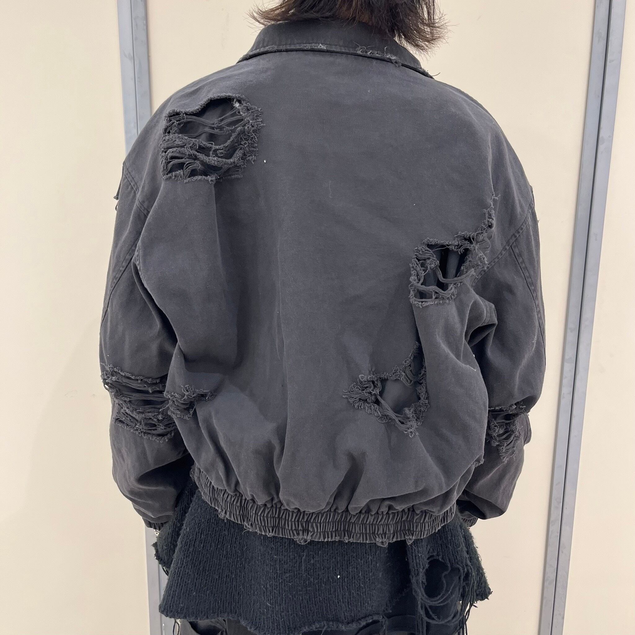 BARCON リペア加工ミリタリーブルゾン グランジ y2k y3k ネオ