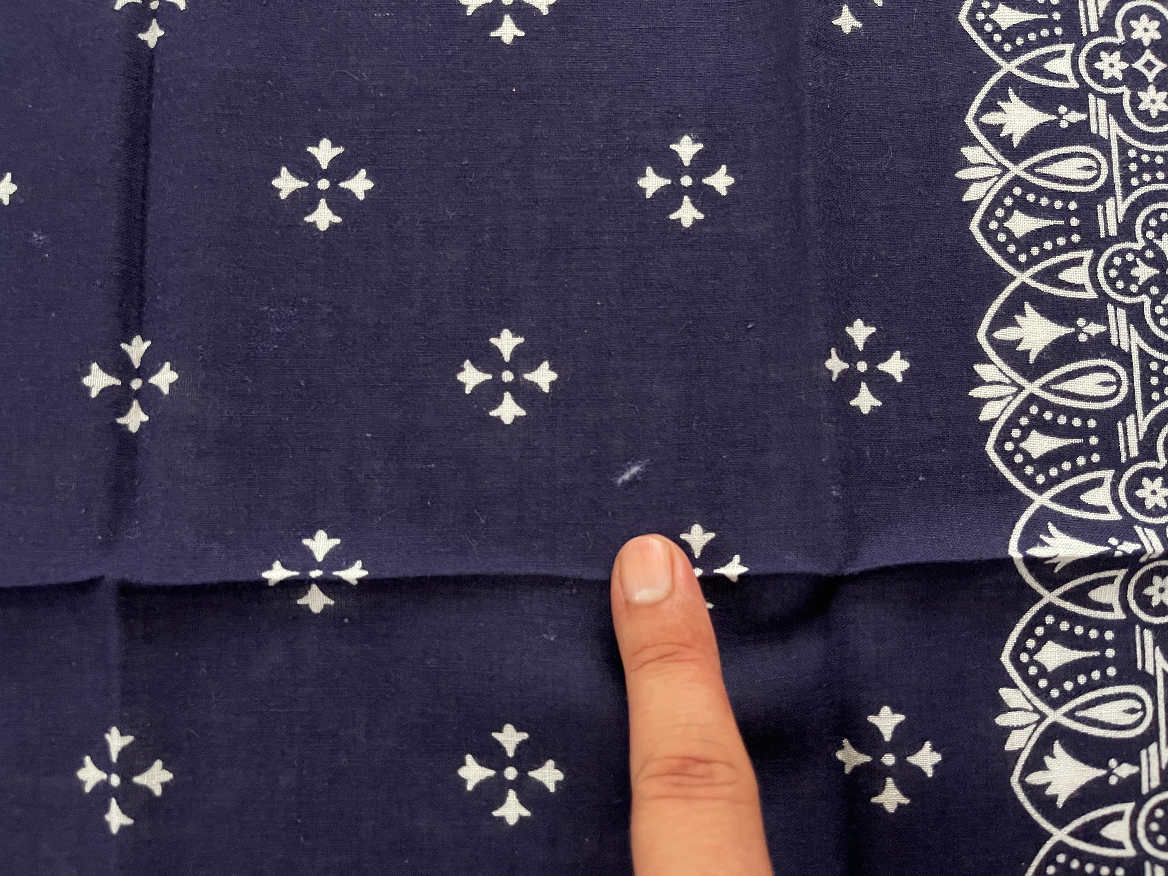 Rare】○一段表記 SHOVEL ヴィンテージバンダナ MADE IN USA ネイビー