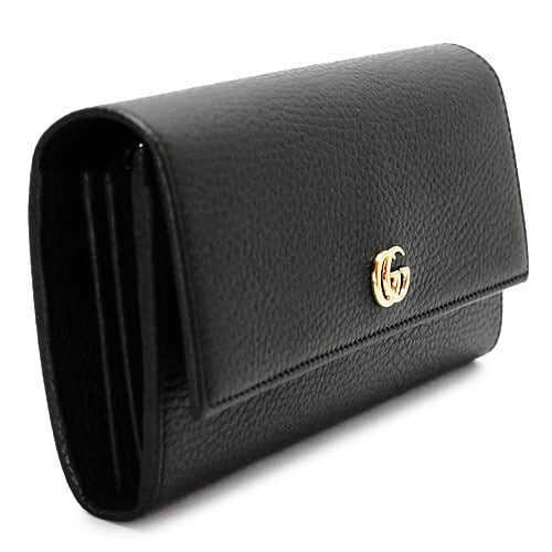 GUCCI グッチ GG マーモント レザー コンチネンタル ウォレット 長財布