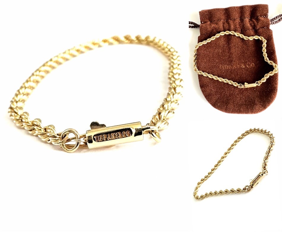 TIFFANY ティファニー K14 YG ゴールド ツイスト チェーン