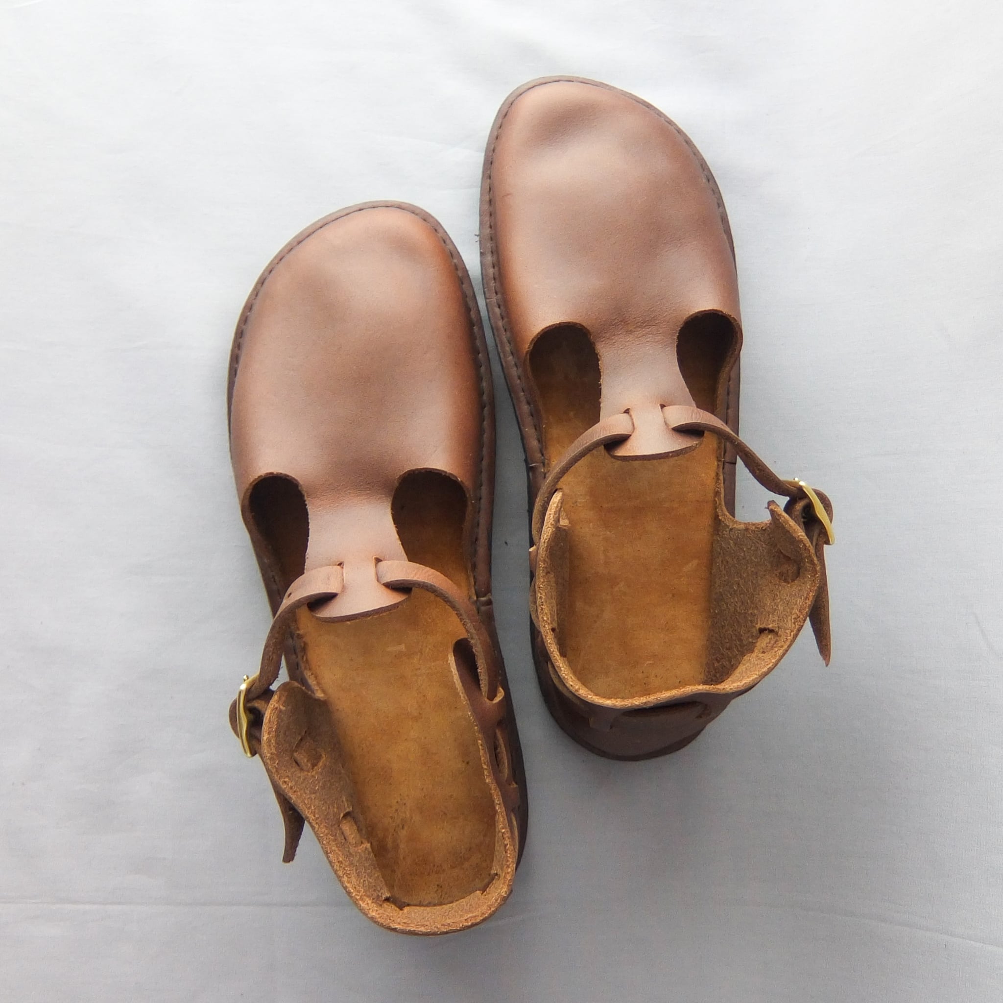 オーロラシューズ - T-Strap Women's Tストラップ - Brown | merle