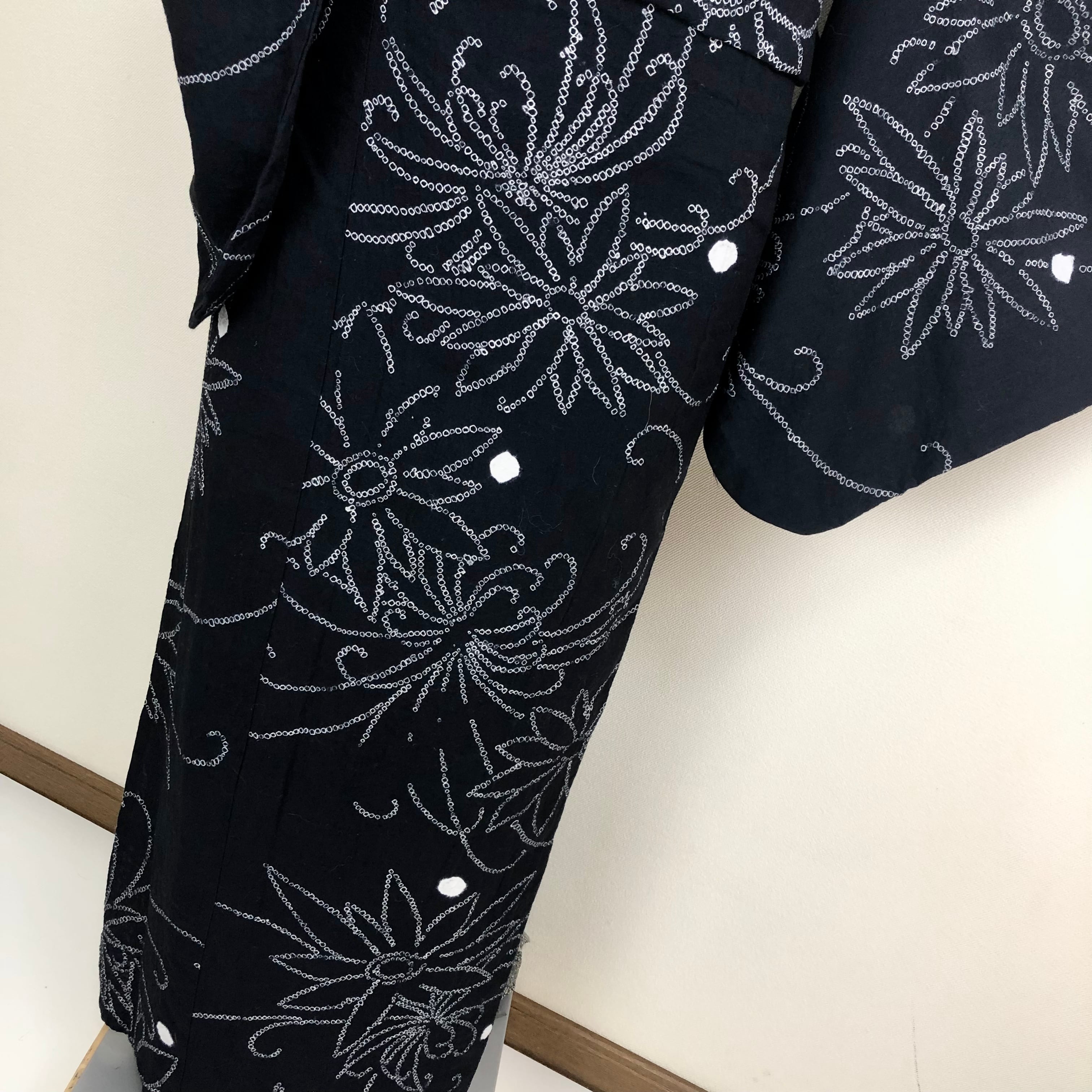 未使用品【有松鳴門絞り】辻ヶ花 大人の高級浴衣 有松絞りs226 | 着物