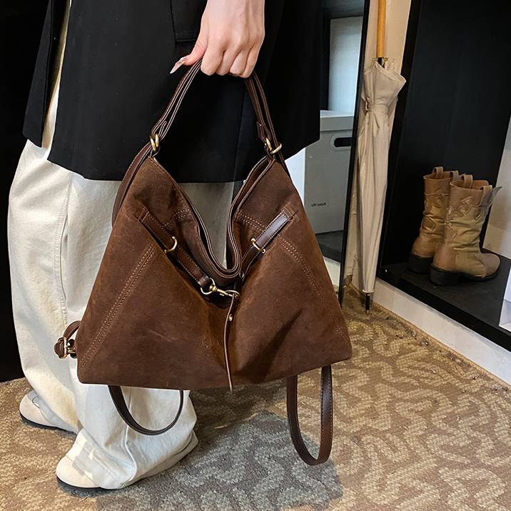 スエード トートバッグ 3WAY ショルダーバッグ レディース バッグ 斜