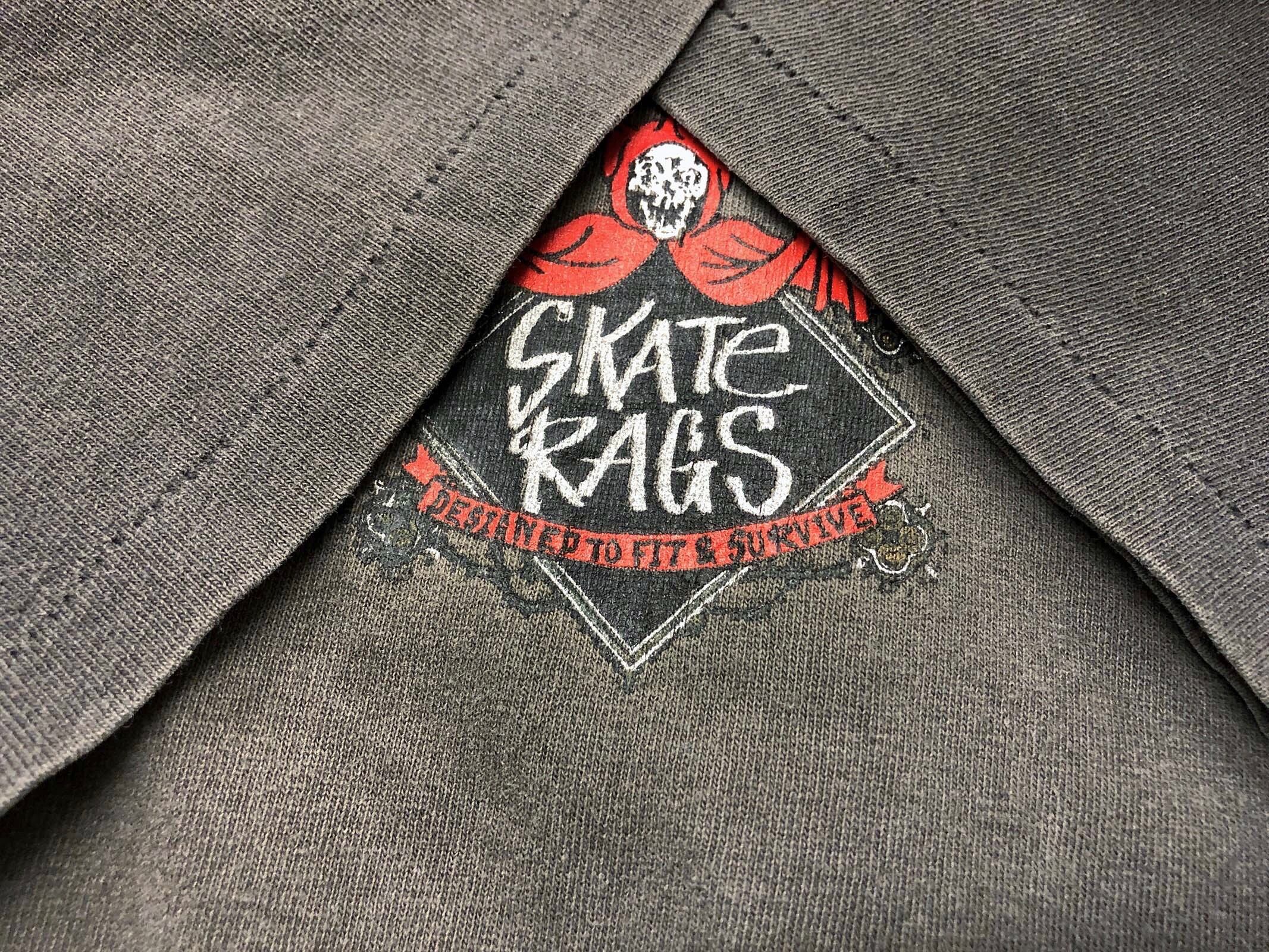 90s SKATE RAGS スケートラグス Tシャツ 【XL】オールドスケート