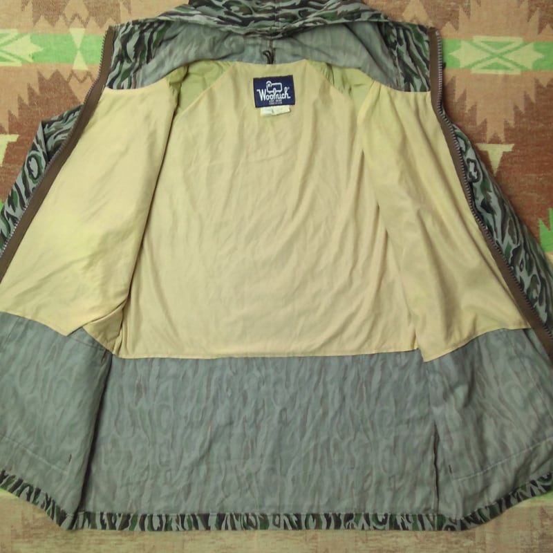 80s WOOLRICH Shadow Bark Camo Hooded Hunting Jacket （L） | Wonder