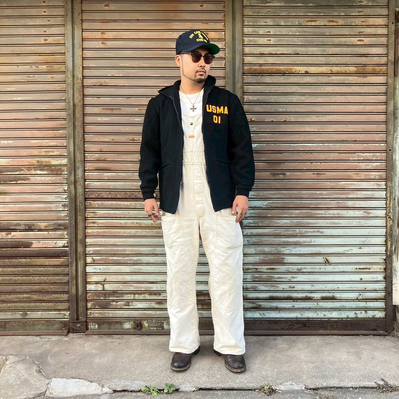 90s 米軍 実物 カデットパーカー USMA ウールジャケット M セーラー