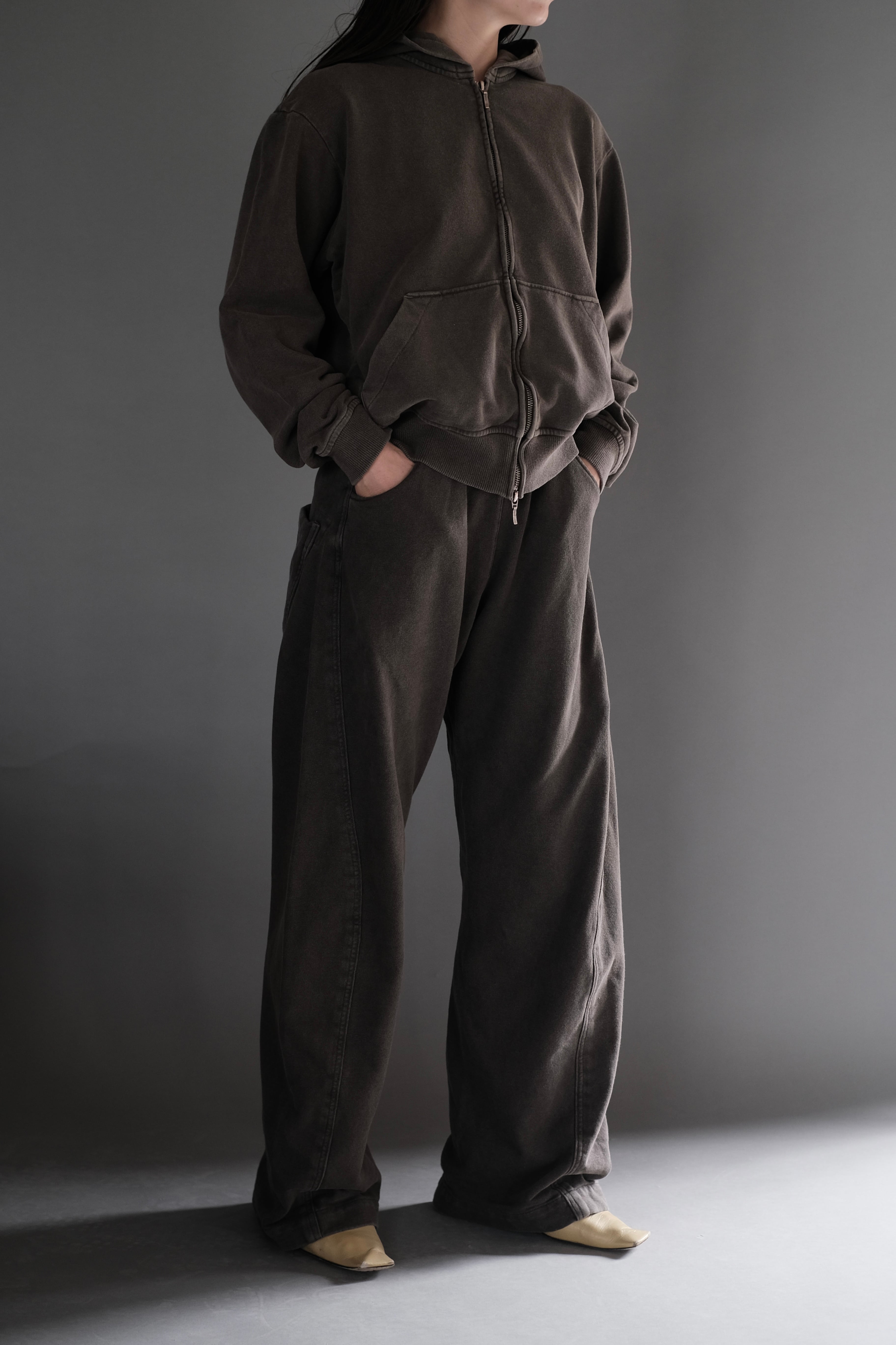 OMAR AFRIDI / SHABBY FULL ZIPPED HOODIE | LIVING