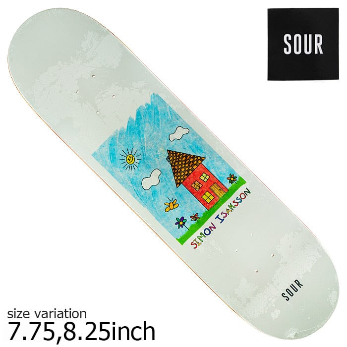SOUR サワー デッキ スケボー Simmon WM Art 7.75 8.25 inch スケート