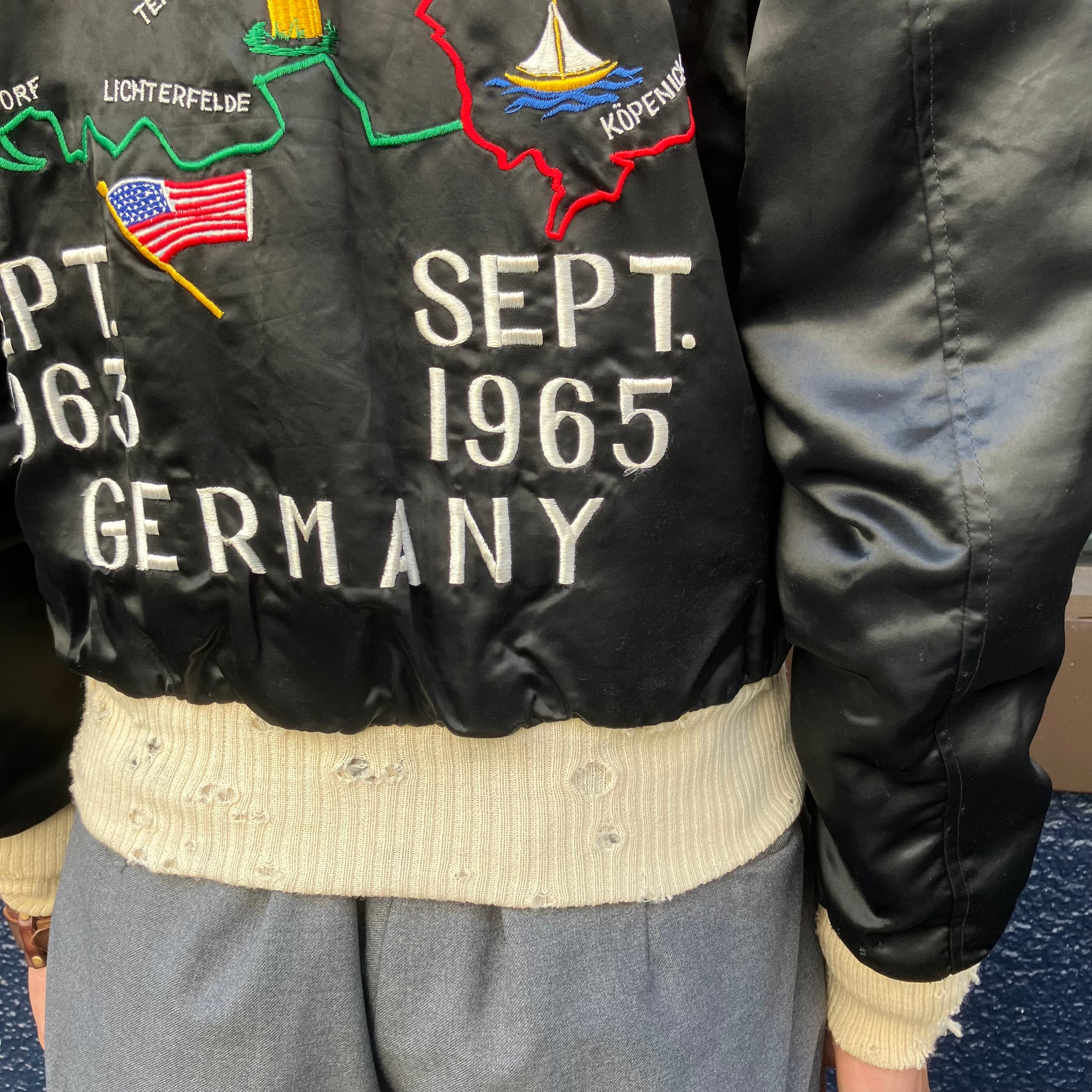 60s 米軍 ツアージャケット “BERLIN 1963-1965” サテン地 刺繍