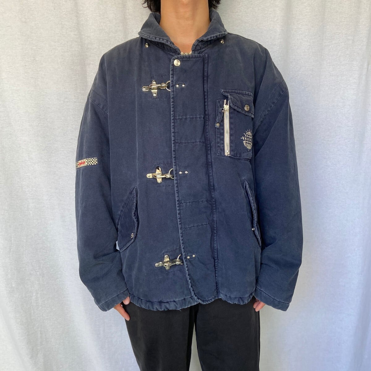 00年代 イタリア製 ENERGIE ダック地 コットンファイヤーマン