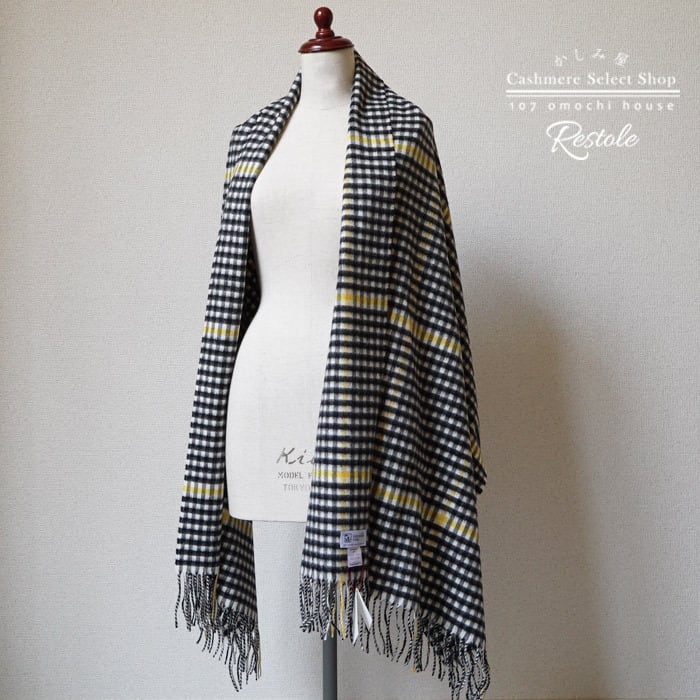 DRESSTERIOR 》ジョンストンズ カシミヤ大判ストール カシミヤ100