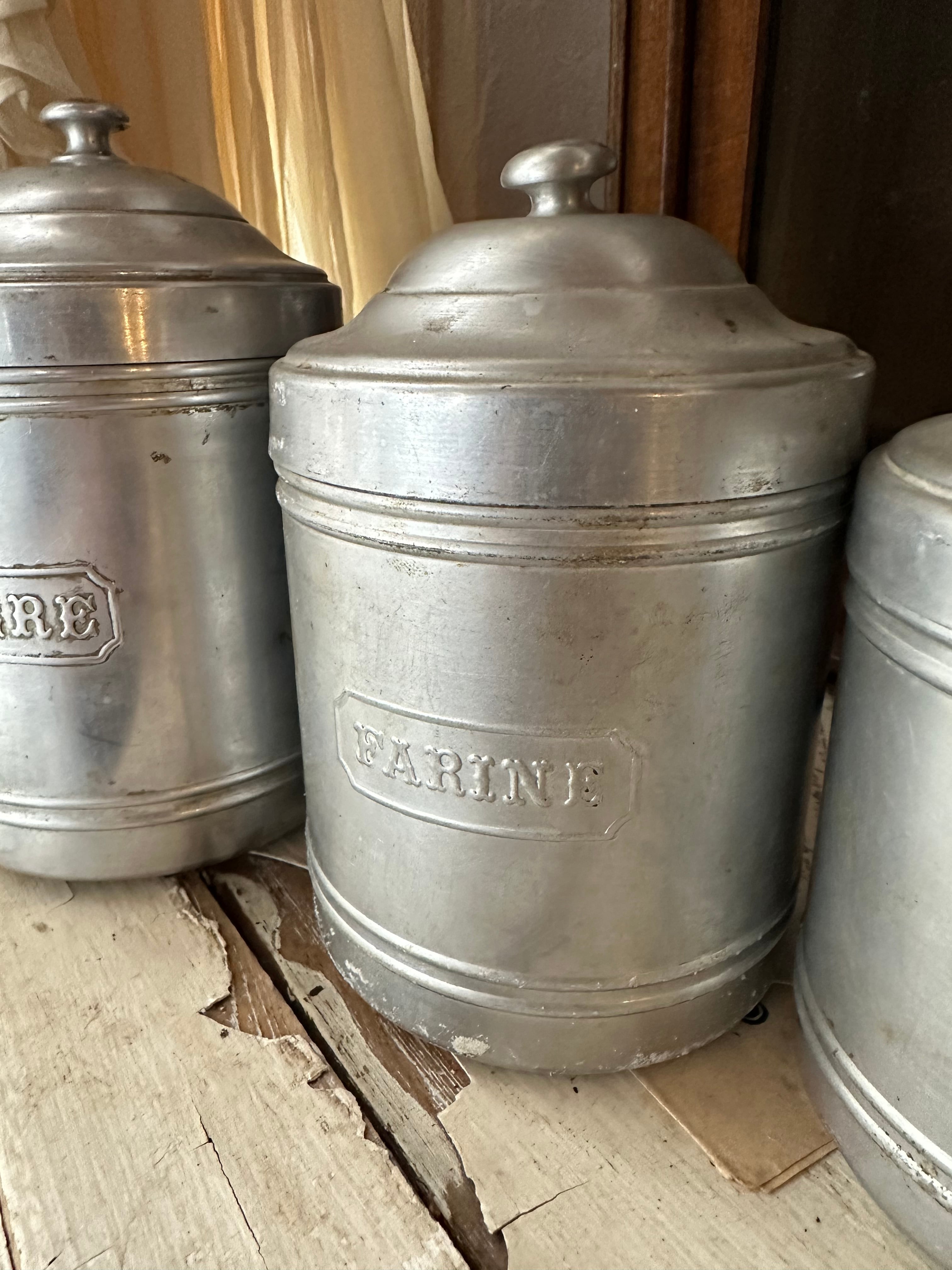 アルミキャニスター 6個SET | Brocante de La Cocotte （フランス