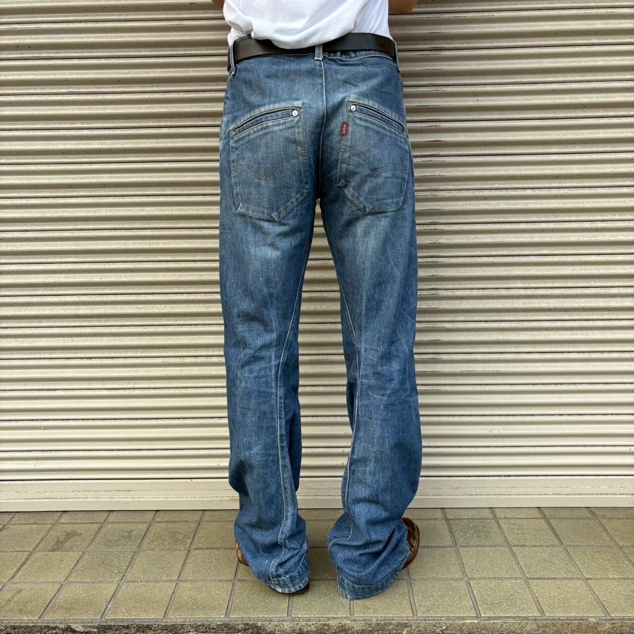 00s Levi's Euro エンジニアード デニムパンツ 立体裁断 W32 L34 W82cm