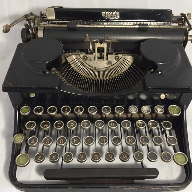 アンティーク 1931年製 ROYAL社 ポータブルタイプライター 清掃・注油