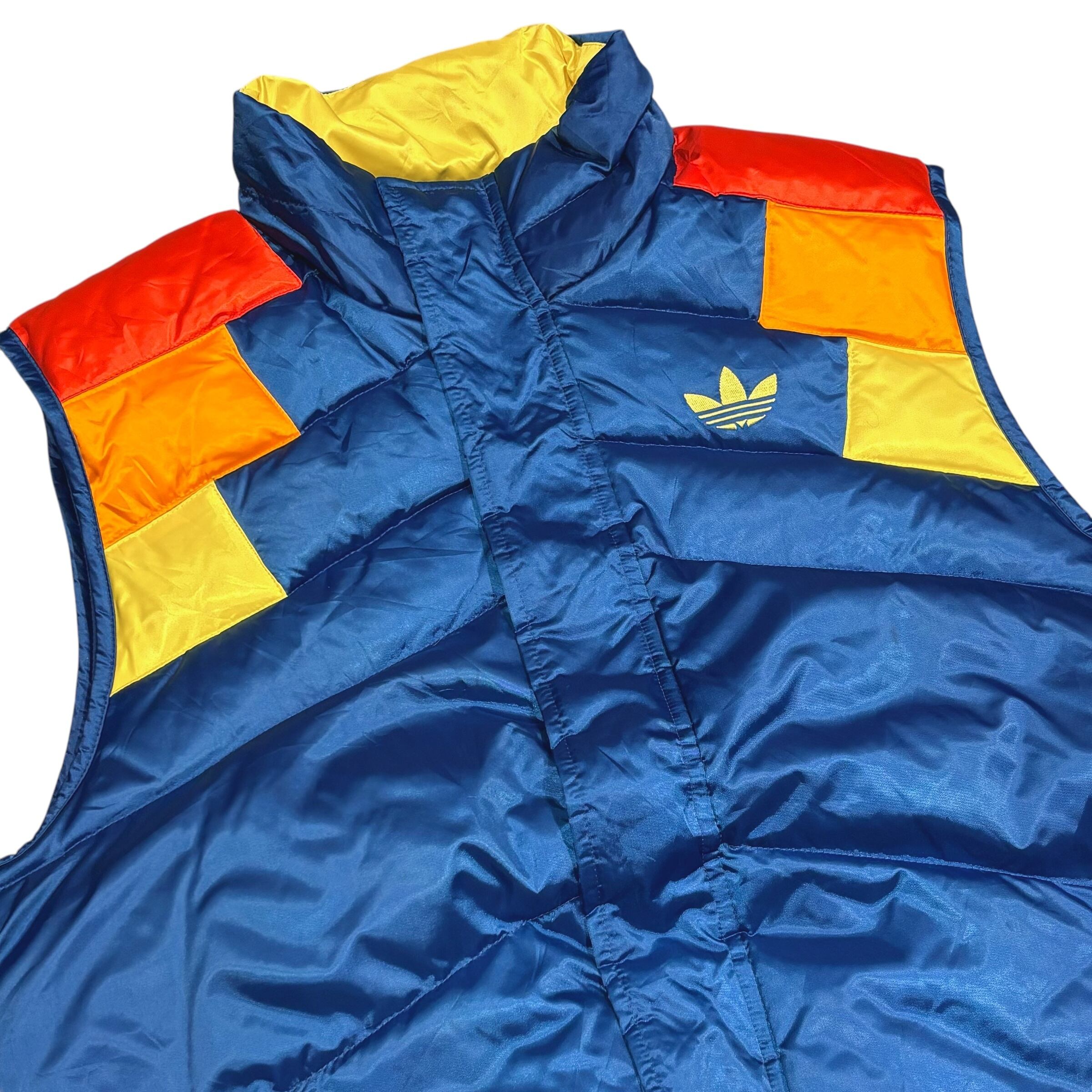 90-00's adidas Down Vest L / アディダス ダウンベスト 古着