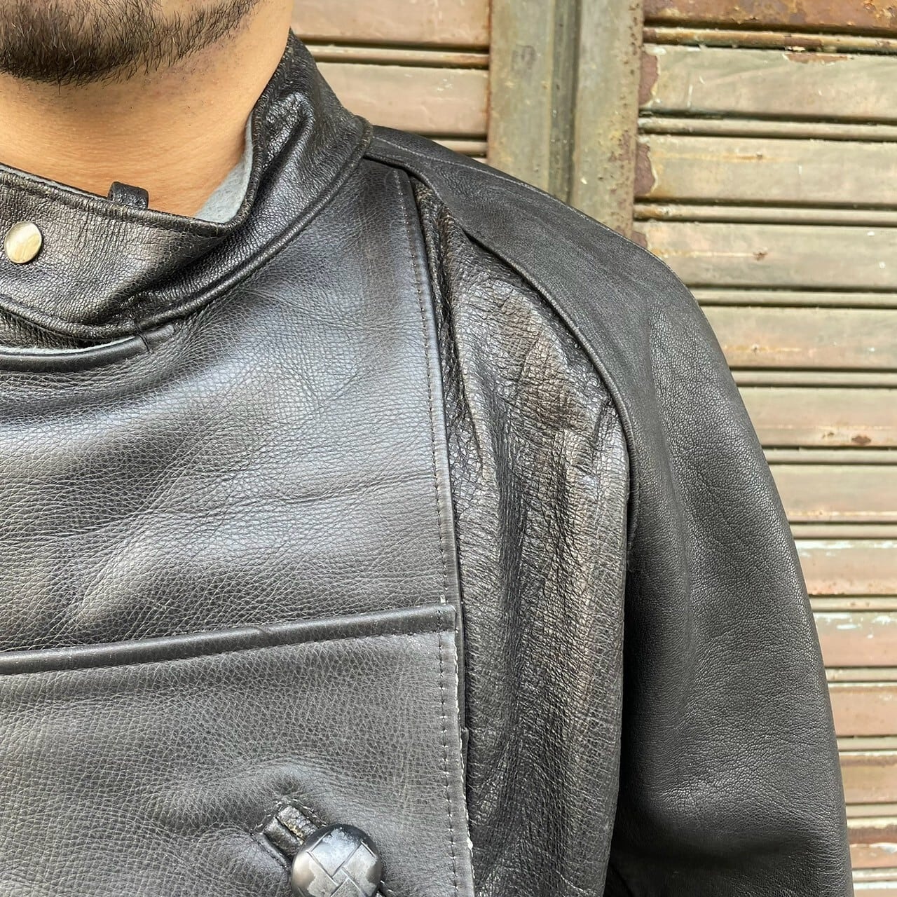 スウェーデン軍 モーターサイクルジャケット レザージャケット