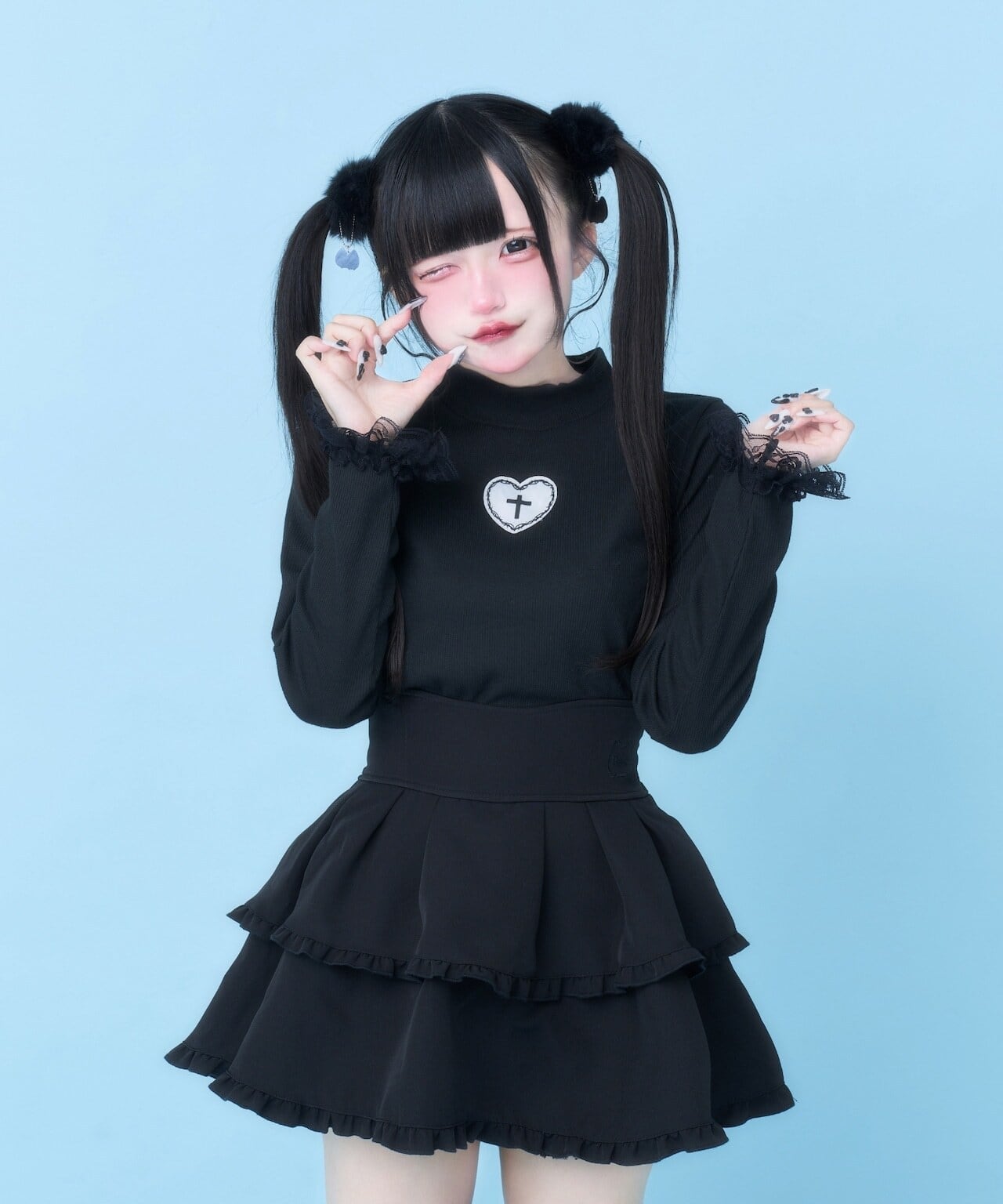 ティアードふり×2ミニ×2すかーと(ブラック) | Hauls