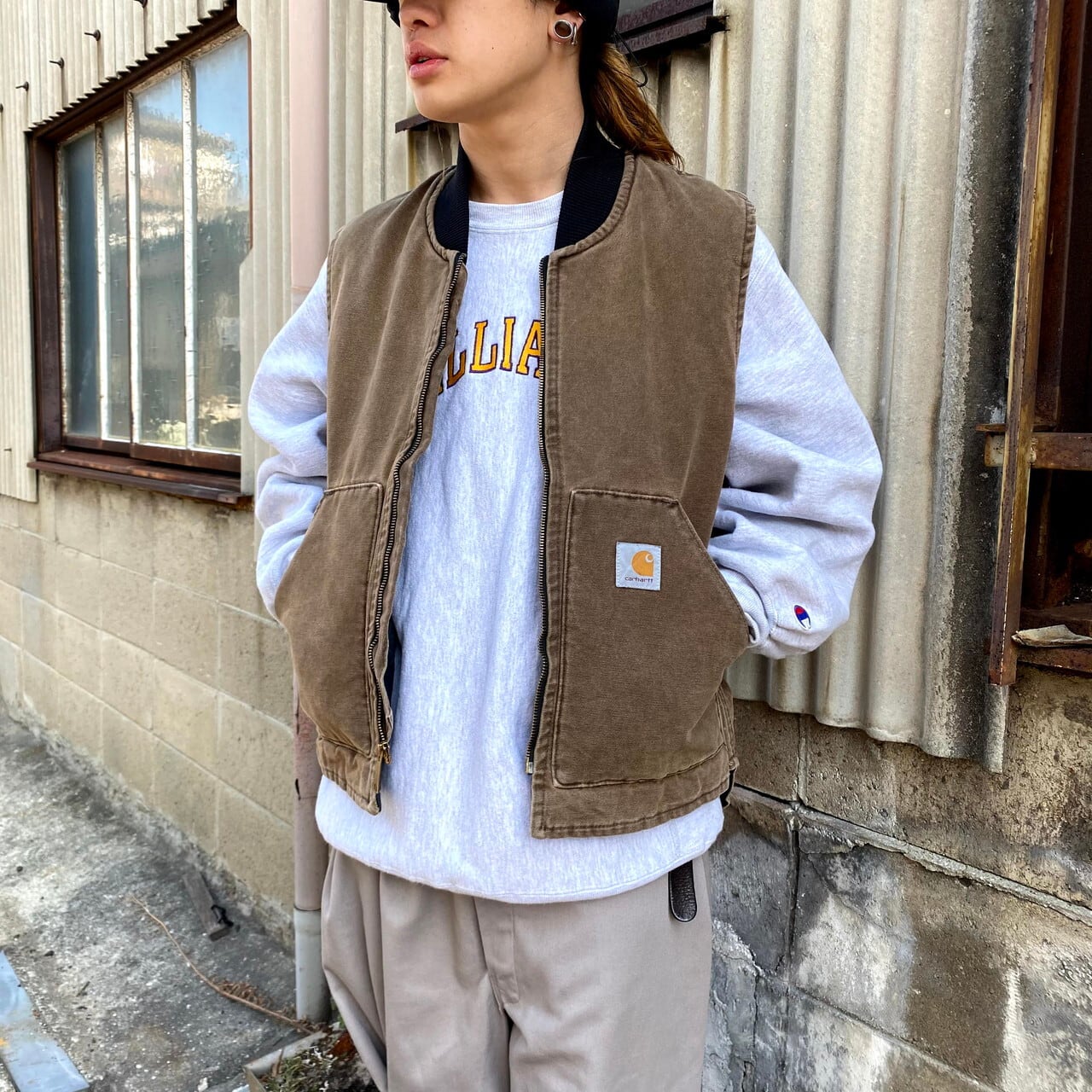 Carhartt カーハート ダック地 ワークベスト メンズL相当 古着