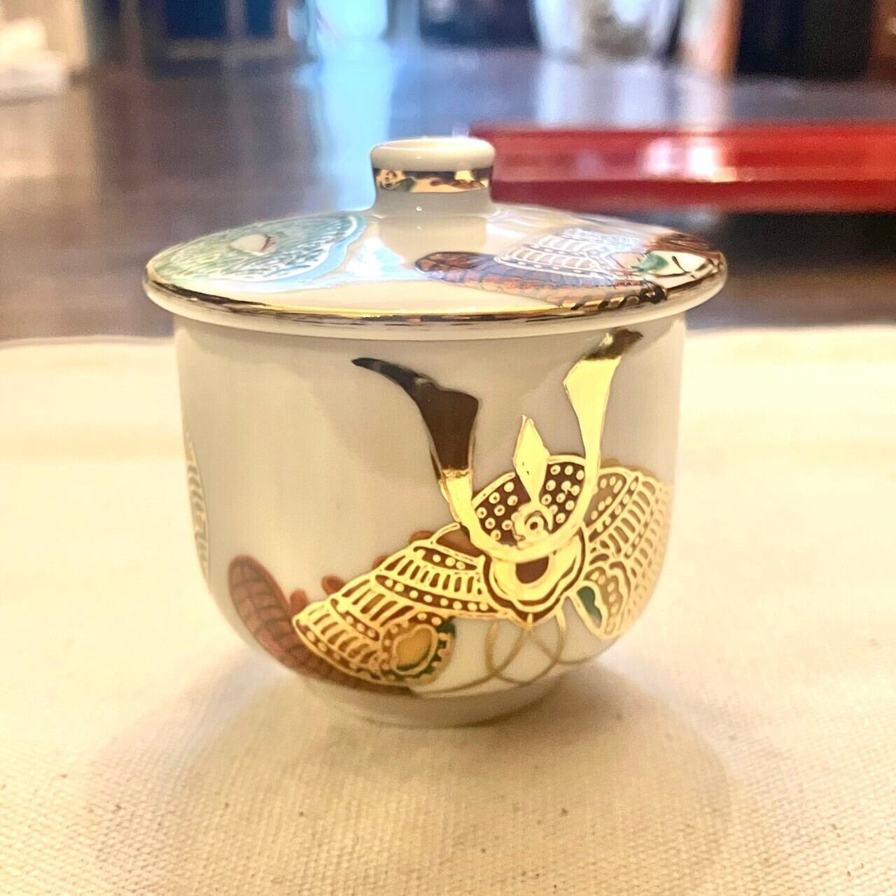 お食い初めお膳セット｜九谷焼 かぶとの模様 お祝いにぴったり！喰初膳