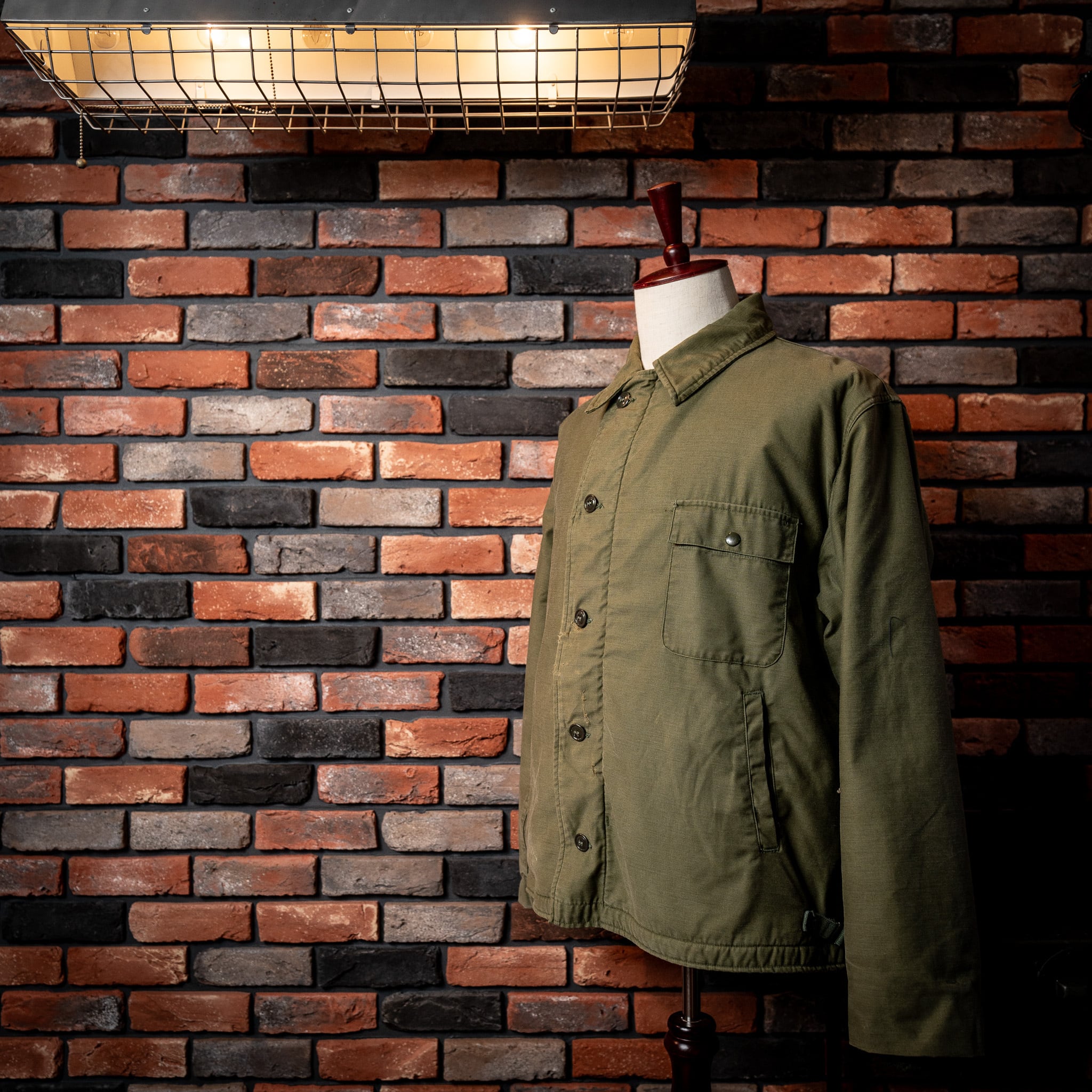 X-LARGE】U.S.Navy A-2 Deck Jacket Good Stencil 