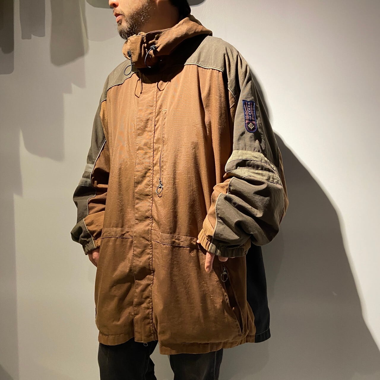 90年代 Columbia コロンビア CONVERT ハイネック スノーボードパーカー