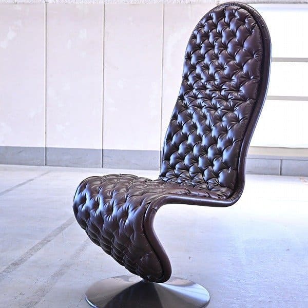 ヴェルナー・パントン・システム1-2-3】ハイバックラウンジチェアグレー