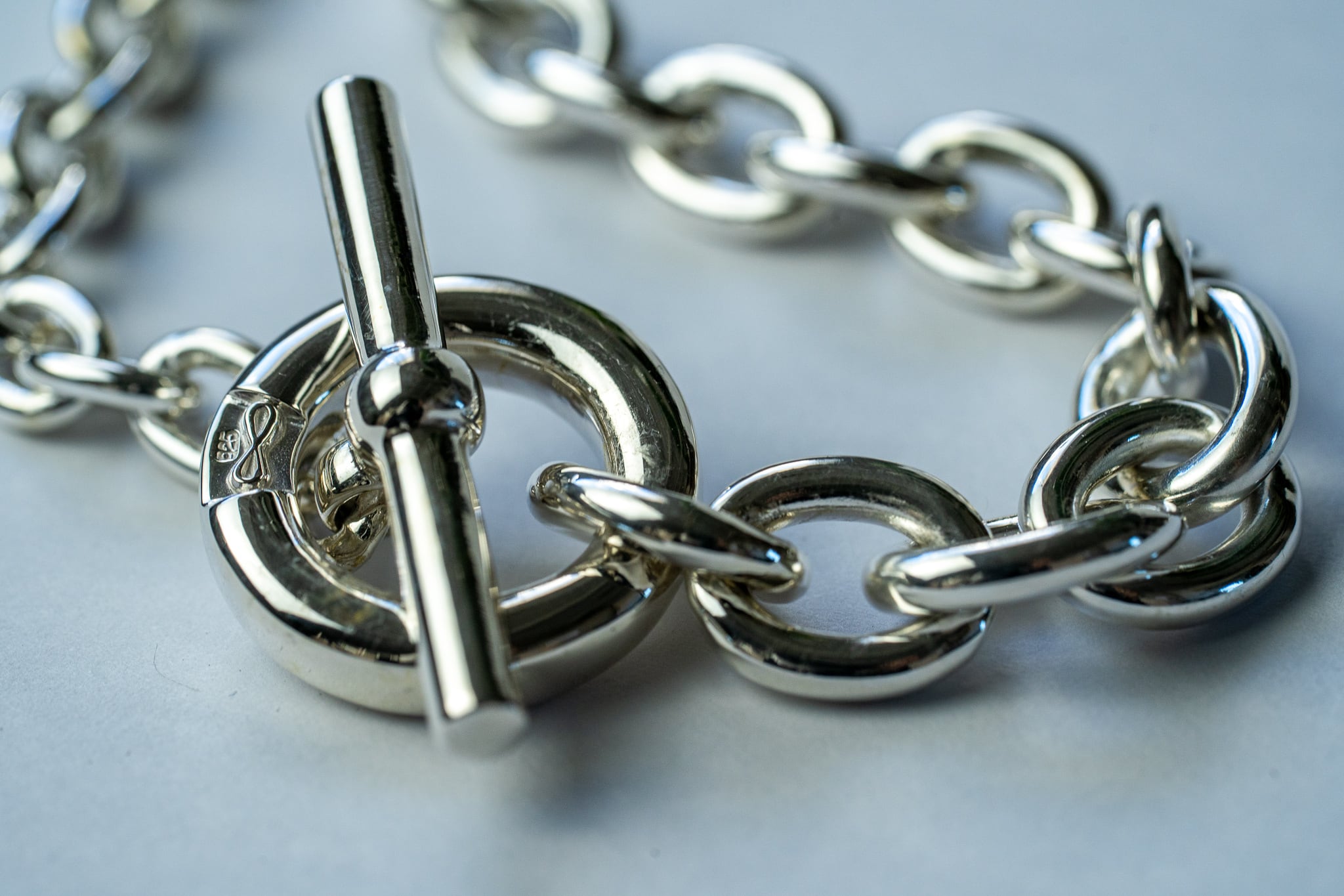 BN-036 Hook connect gradually (徐々に太く) Bracelet | WAKAN SILVER