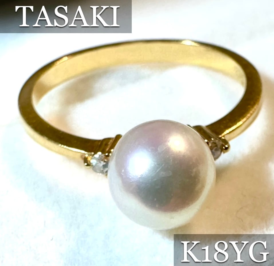 TASAKI真珠◇K18YG*パールダイヤモンドリング*田崎 | Me,MiNE