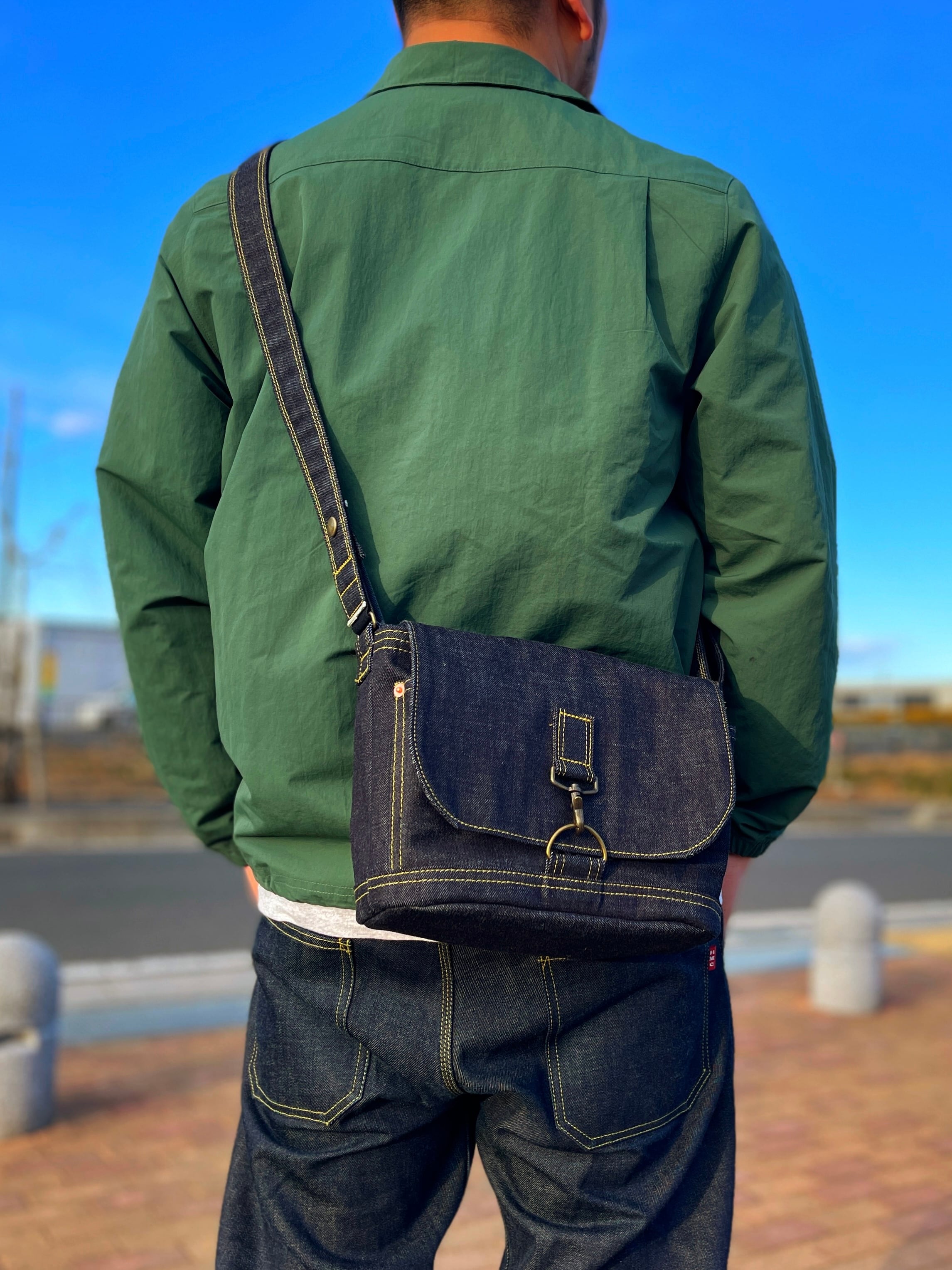 メッセンジャーバッグ 【デニムバッグ 岡山デニム ショルダーバッグ