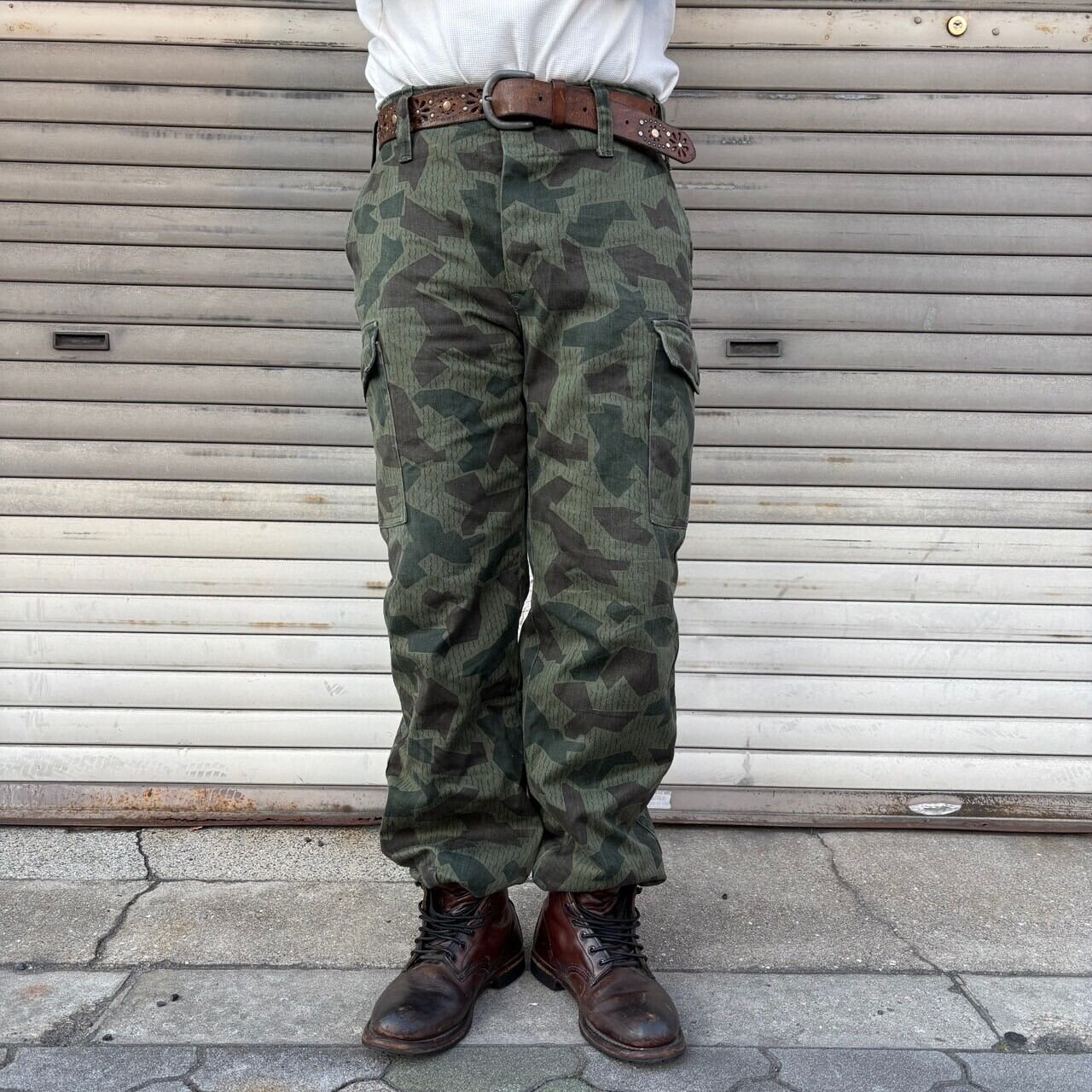 70s ブルガリア軍 実物 スプリンターカモ カーゴパンツ ミリタリー M