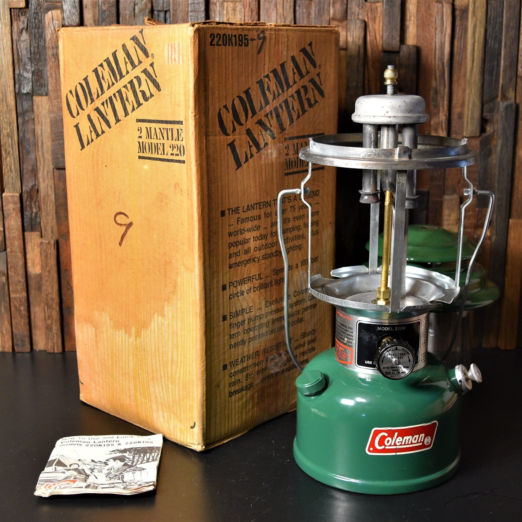 コールマン 220K 1983年6月製造 ツーマントル ランタン COLEMAN