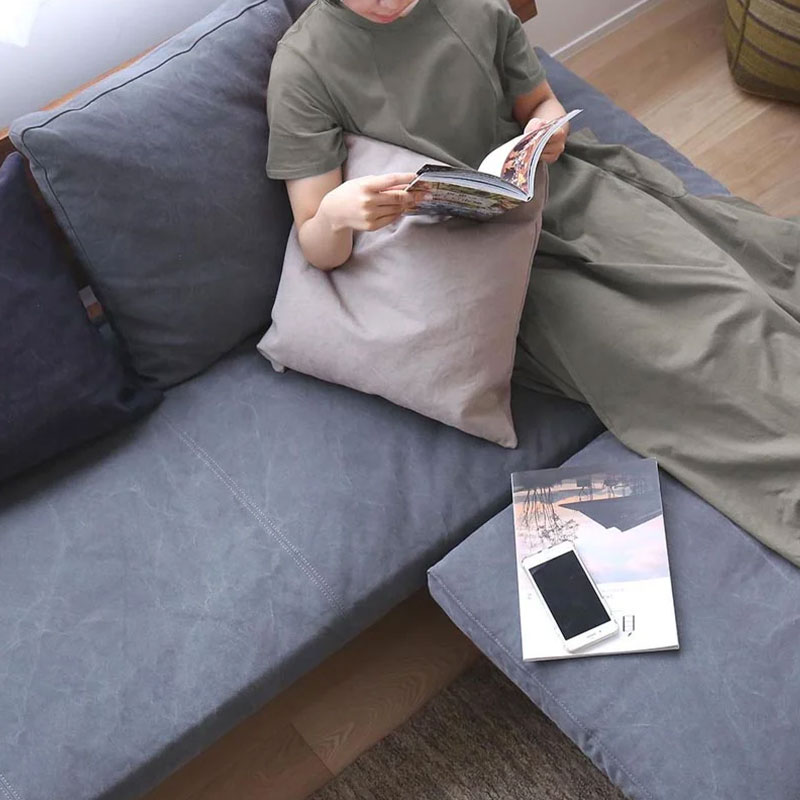 天然木のワイドベンチソファ 背もたれありのシンプルソファ | ボー