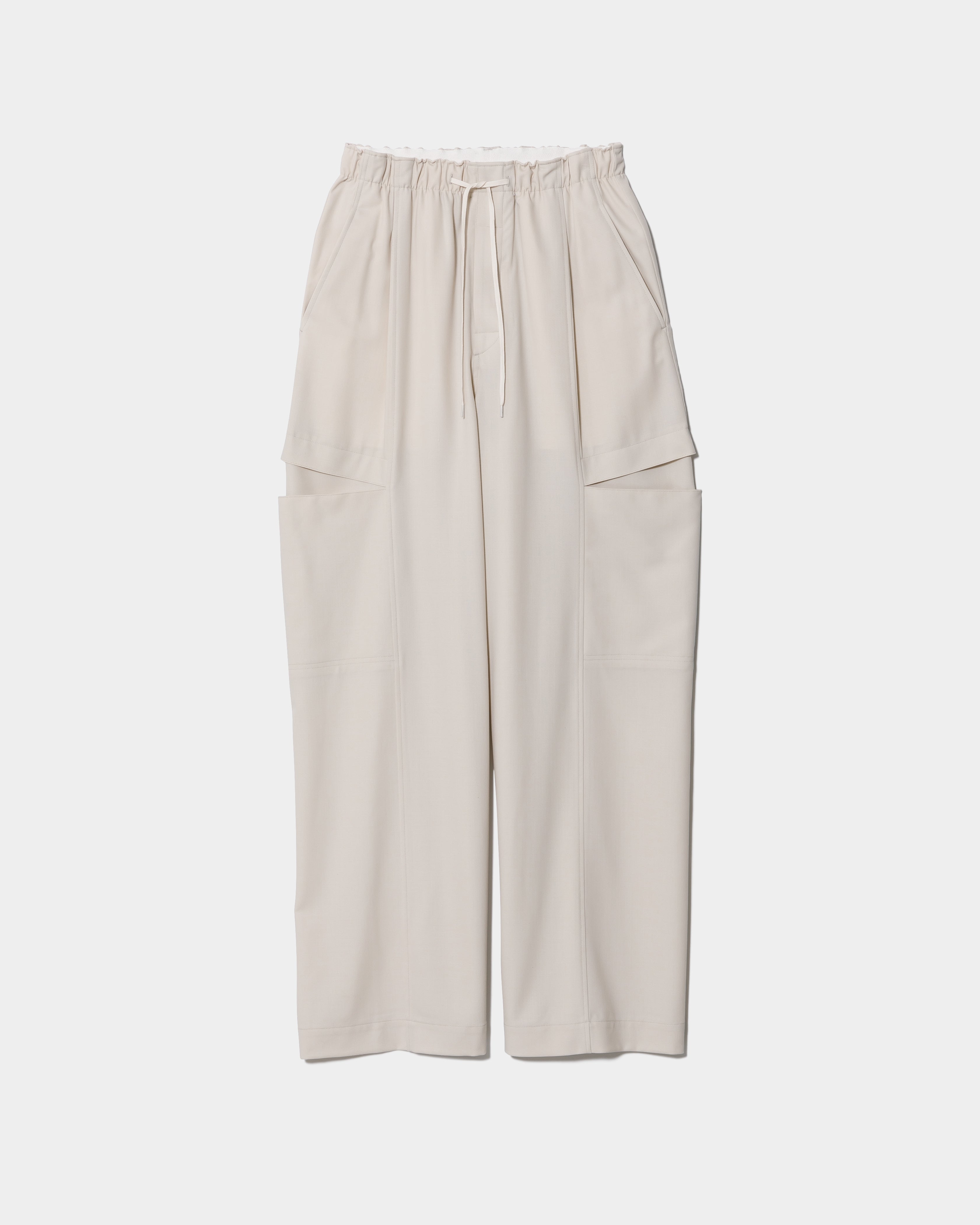 tropical wool mohair side tuck wide pants – beautiful people