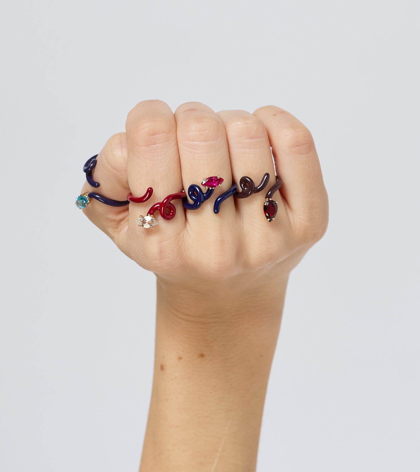 BABY VINE RING ~ IN BURGUNDY – Bea Bongiasca