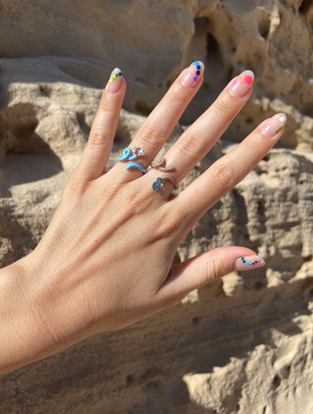 BABY VINE RING ~ IN WARM TAUPE – Bea Bongiasca