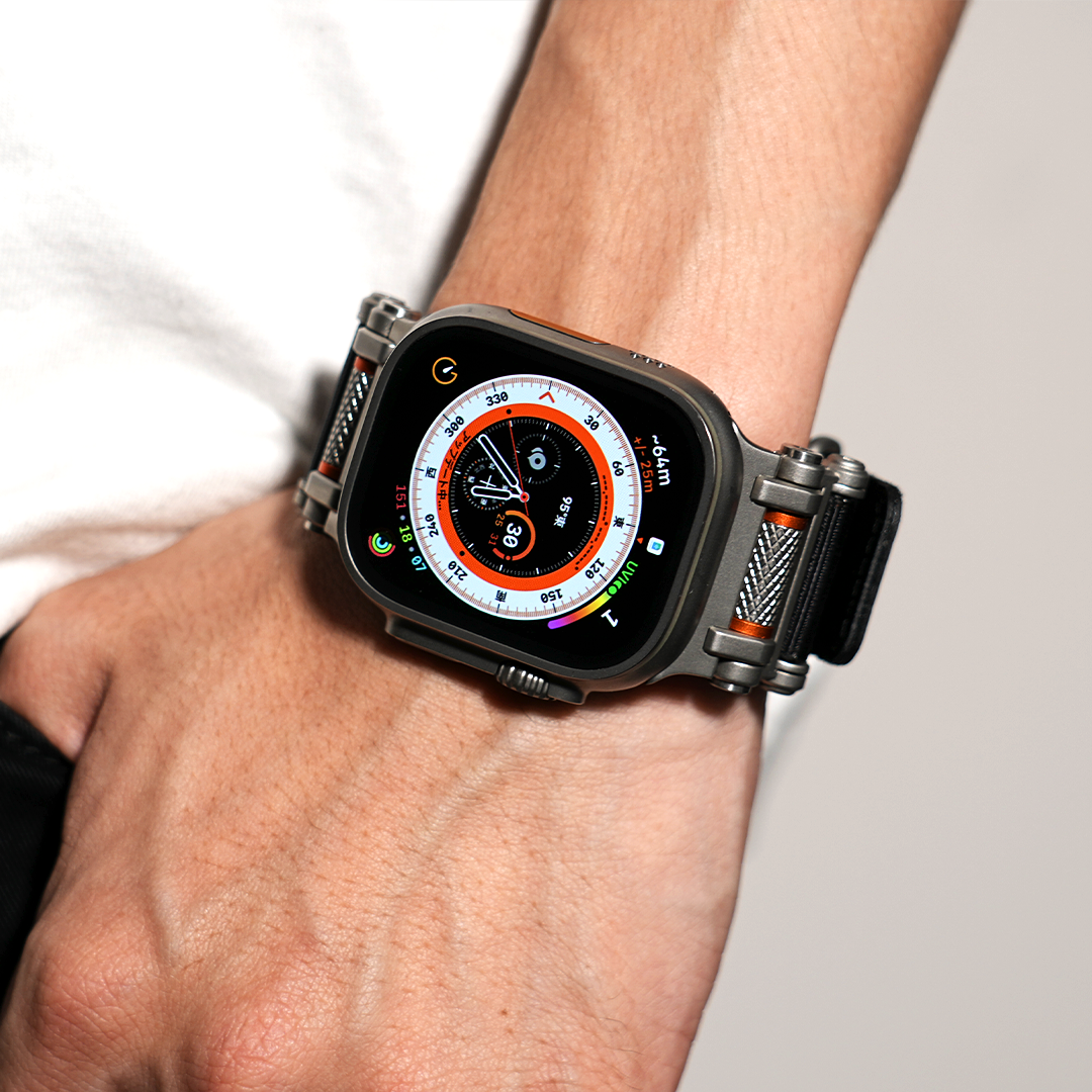 回転ギミック搭載】スピンコネクトナイロンバンド【アップルウォッチ